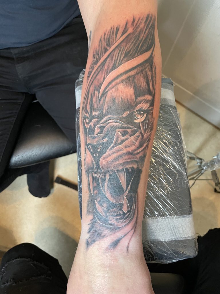 Tatuering gjord på Vallentuna Kliniken i Vallentuna