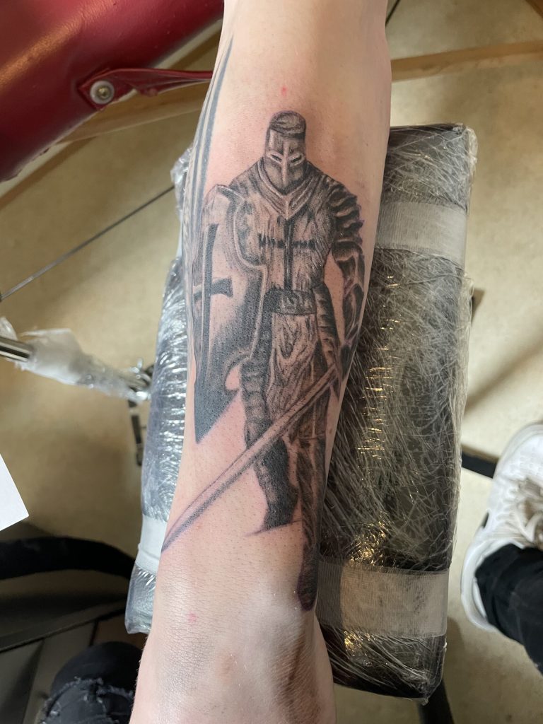 Tatuering gjord på Vallentuna Kliniken i Vallentuna