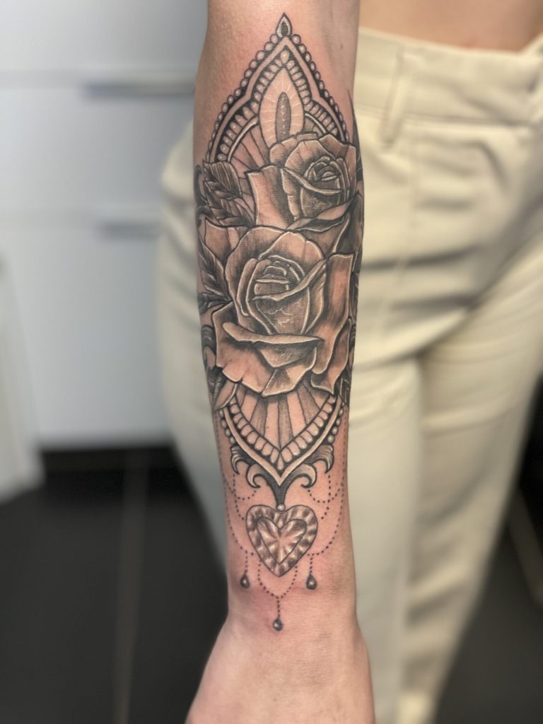 Tatuering gjord på Vallentuna Kliniken i Vallentuna