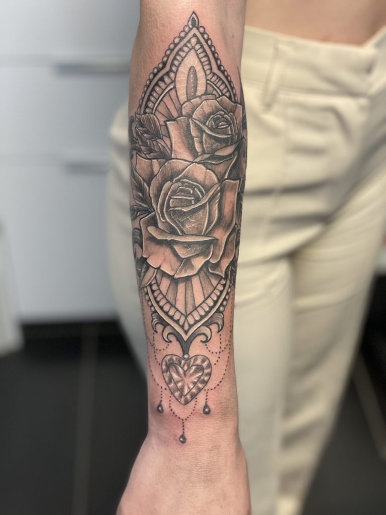 Tatuering gjord på Vallentuna Kliniken i Vallentuna